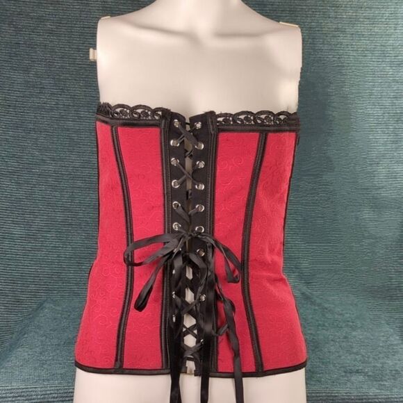 Other - For Kitty Rescue! Gorgeous Red & Black Bustier Corset!